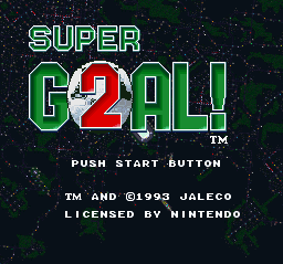 Super Goal! 2 Title Screen
